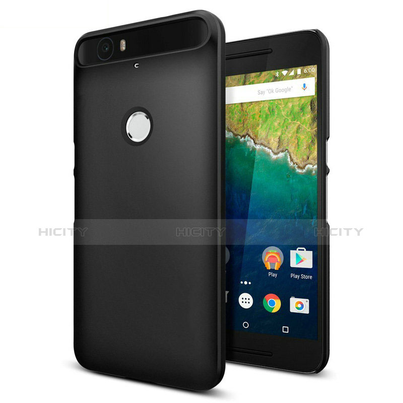 Handyhülle Hülle Kunststoff Schutzhülle Matt M01 für Google Nexus 6P Schwarz Plus