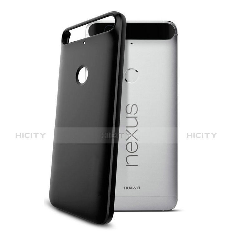 Handyhülle Hülle Kunststoff Schutzhülle Matt M01 für Google Nexus 6P Schwarz groß