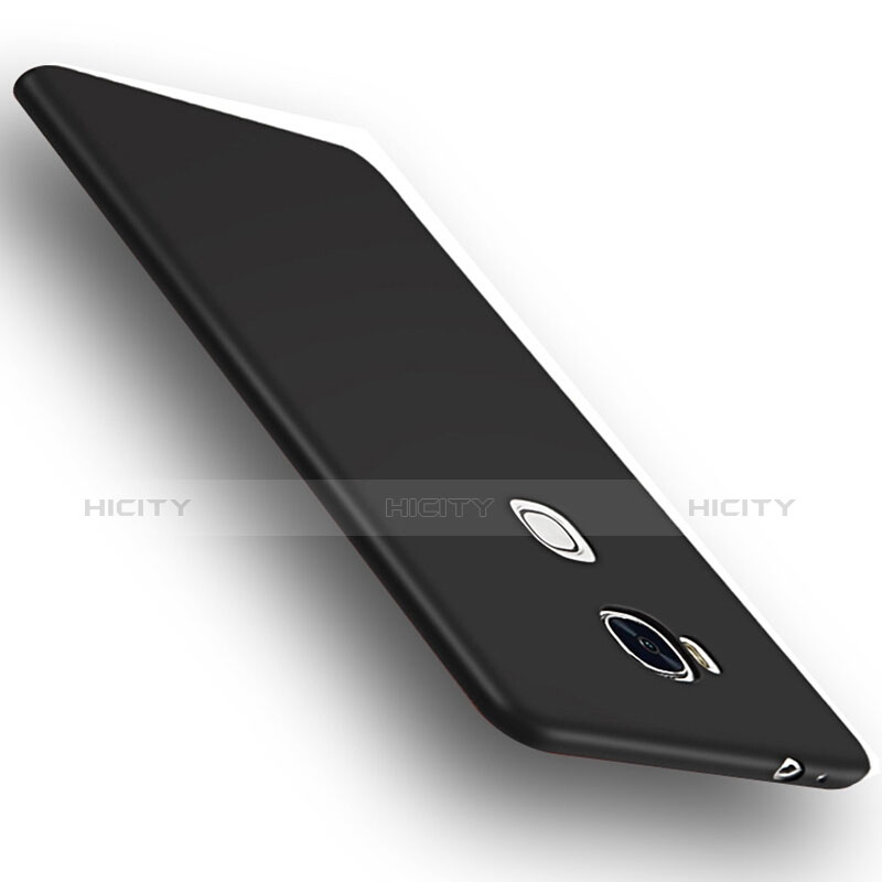 Handyhülle Hülle Kunststoff Schutzhülle Matt M01 für Huawei Honor 5X Schwarz