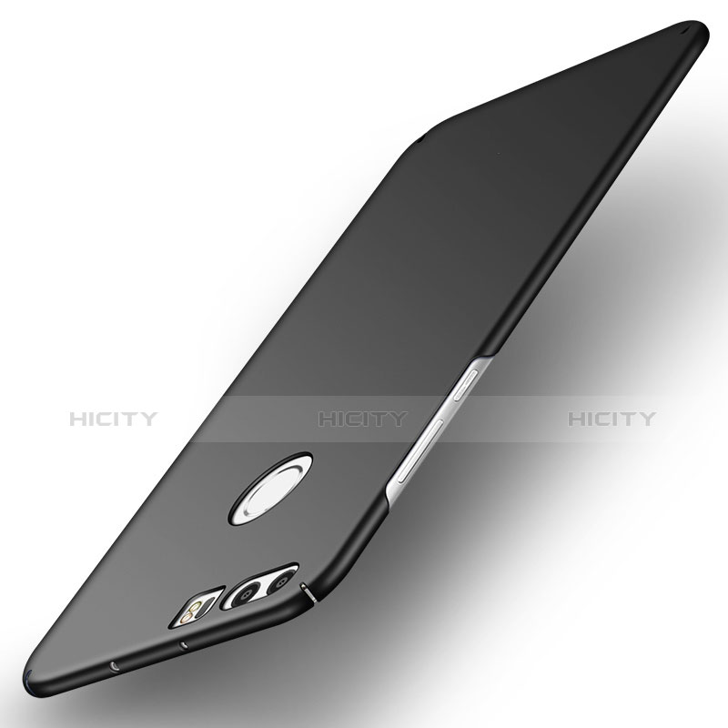 Handyhülle Hülle Kunststoff Schutzhülle Matt M01 für Huawei Honor 8 Schwarz groß