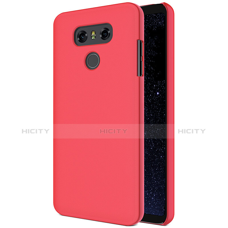 Handyhülle Hülle Kunststoff Schutzhülle Matt M01 für LG G6 Rot Plus