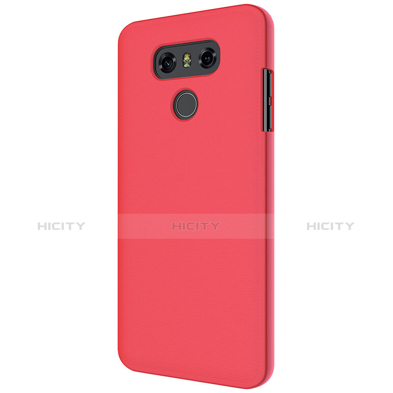 Handyhülle Hülle Kunststoff Schutzhülle Matt M01 für LG G6 Rot groß