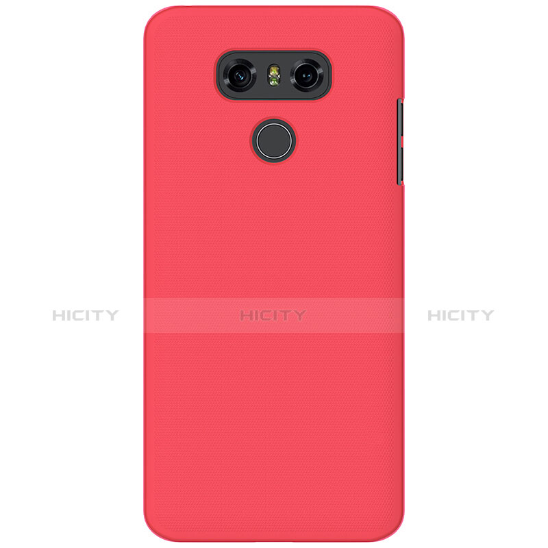 Handyhülle Hülle Kunststoff Schutzhülle Matt M01 für LG G6 Rot groß
