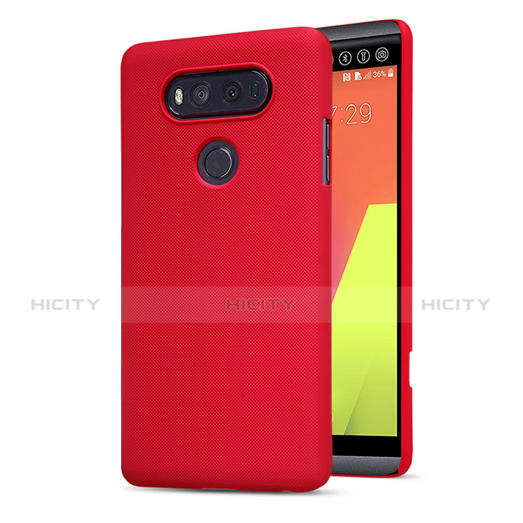 Handyhülle Hülle Kunststoff Schutzhülle Matt M01 für LG V20 Rot Plus