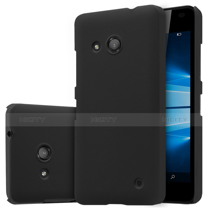 Handyhülle Hülle Kunststoff Schutzhülle Matt M01 für Microsoft Lumia 550 Schwarz