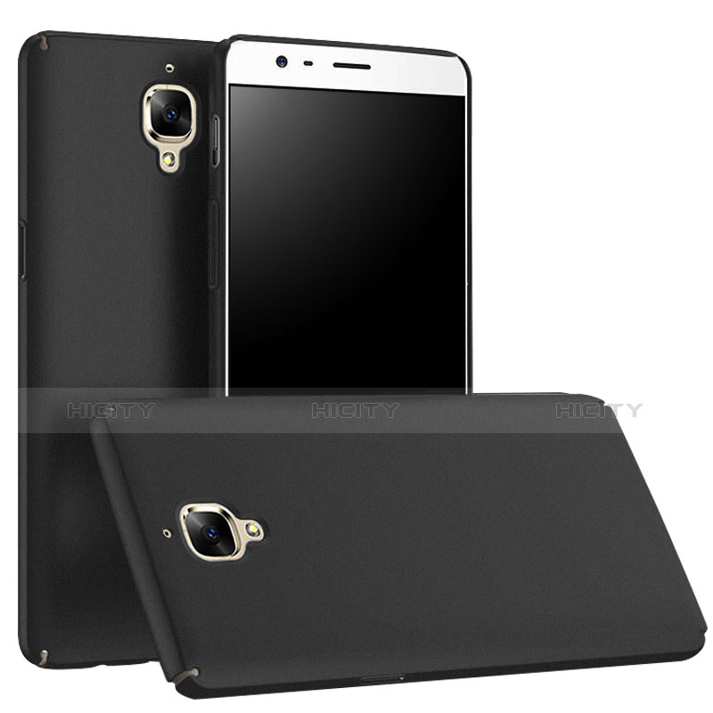 Handyhülle Hülle Kunststoff Schutzhülle Matt M01 für OnePlus 3T Schwarz Plus