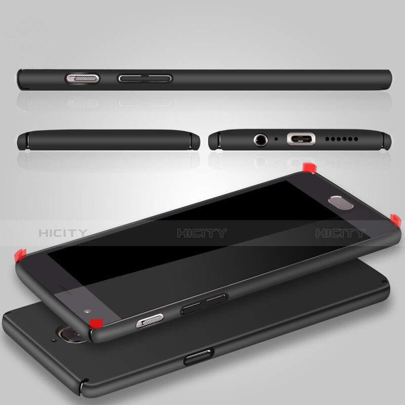Handyhülle Hülle Kunststoff Schutzhülle Matt M01 für OnePlus 3T Schwarz groß