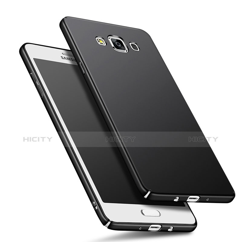 Handyhülle Hülle Kunststoff Schutzhülle Matt M01 für Samsung Galaxy A5 SM-500F Schwarz