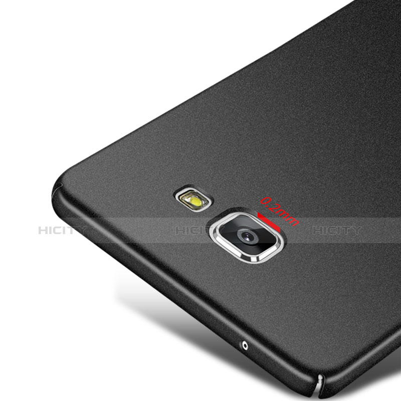 Handyhülle Hülle Kunststoff Schutzhülle Matt M01 für Samsung Galaxy A9 Pro (2016) SM-A9100 Schwarz groß