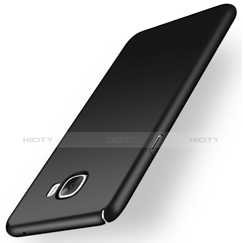 Handyhülle Hülle Kunststoff Schutzhülle Matt M01 für Samsung Galaxy C5 SM-C5000 Schwarz Plus