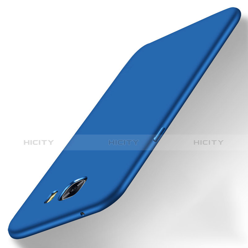 Handyhülle Hülle Kunststoff Schutzhülle Matt M01 für Samsung Galaxy C9 Pro C9000 Blau