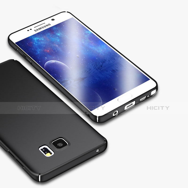 Handyhülle Hülle Kunststoff Schutzhülle Matt M01 für Samsung Galaxy Note 5 N9200 N920 N920F Schwarz Plus