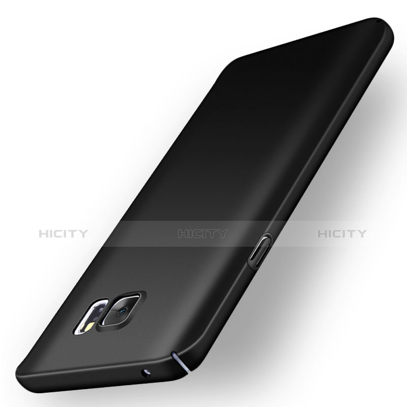 Handyhülle Hülle Kunststoff Schutzhülle Matt M01 für Samsung Galaxy Note 5 N9200 N920 N920F Schwarz groß