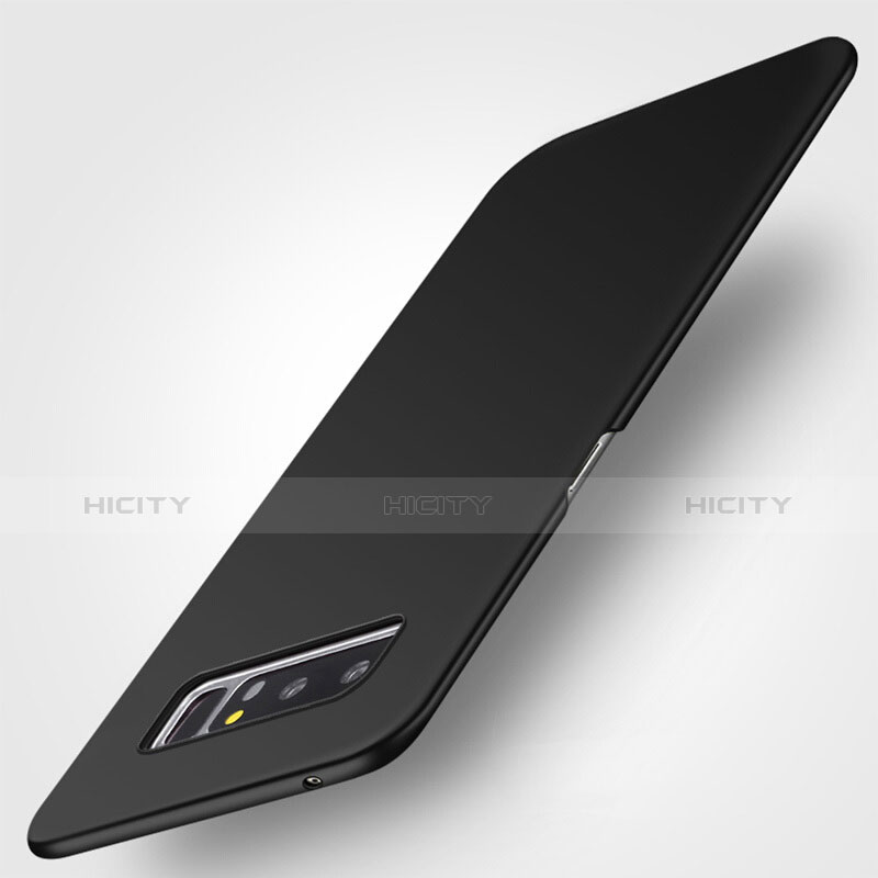 Handyhülle Hülle Kunststoff Schutzhülle Matt M01 für Samsung Galaxy Note 8 Schwarz groß