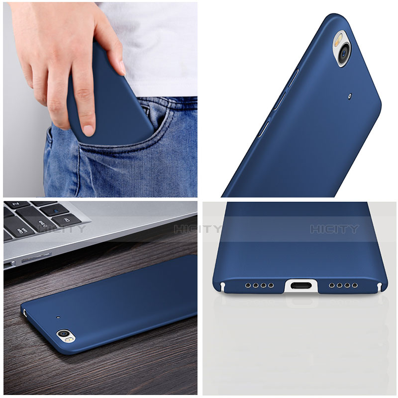 Handyhülle Hülle Kunststoff Schutzhülle Matt M01 für Xiaomi Mi 5S Blau groß