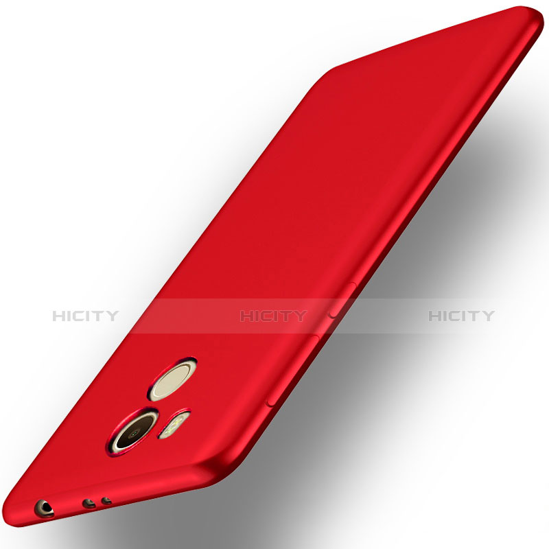 Handyhülle Hülle Kunststoff Schutzhülle Matt M01 für Xiaomi Redmi 4 Prime High Edition Rot groß