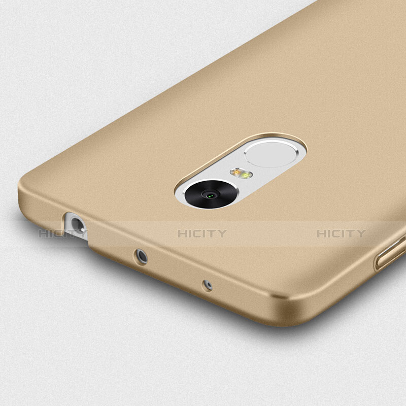 Handyhülle Hülle Kunststoff Schutzhülle Matt M01 für Xiaomi Redmi Note 4 Gold groß