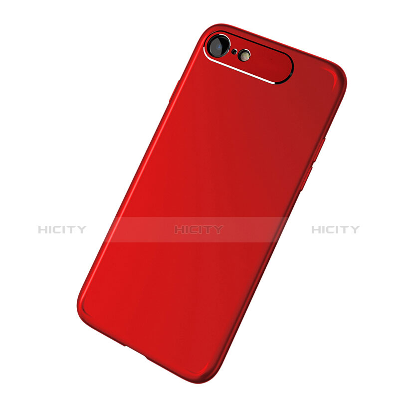 Handyhülle Hülle Kunststoff Schutzhülle Matt M02 für Apple iPhone 8 Rot groß