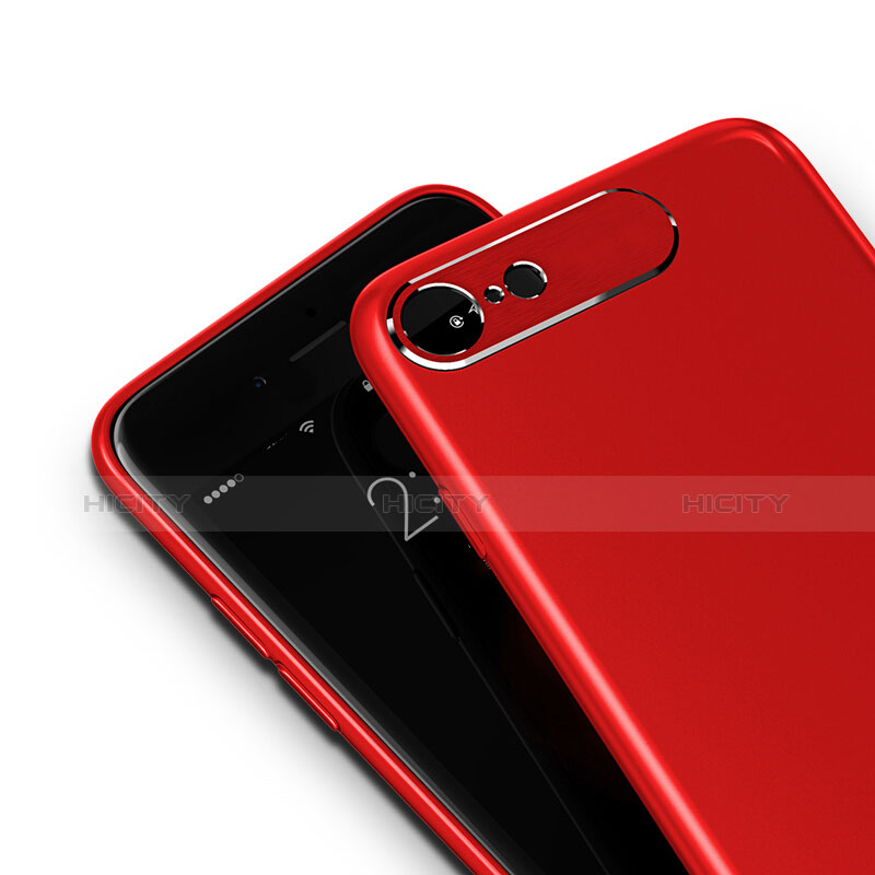 Handyhülle Hülle Kunststoff Schutzhülle Matt M02 für Apple iPhone 8 Rot groß