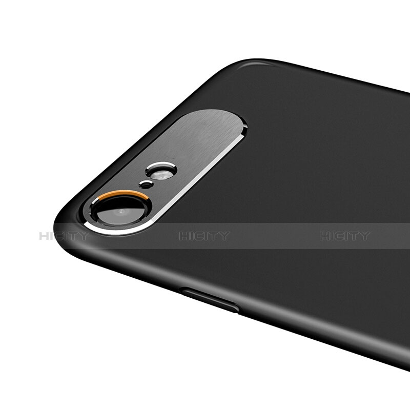 Handyhülle Hülle Kunststoff Schutzhülle Matt M02 für Apple iPhone 8 Schwarz groß