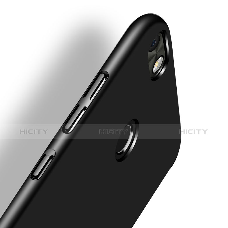 Handyhülle Hülle Kunststoff Schutzhülle Matt M02 für Huawei Enjoy 7 Schwarz groß