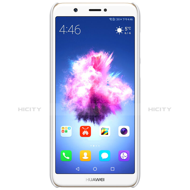 Handyhülle Hülle Kunststoff Schutzhülle Matt M02 für Huawei Enjoy 7S Weiß groß