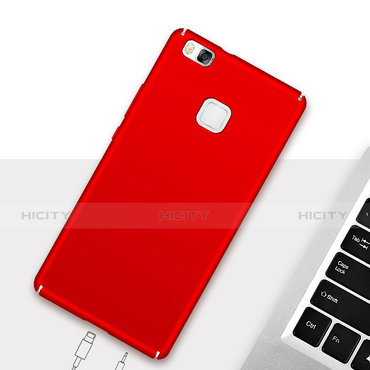 Handyhülle Hülle Kunststoff Schutzhülle Matt M02 für Huawei G9 Lite Rot groß