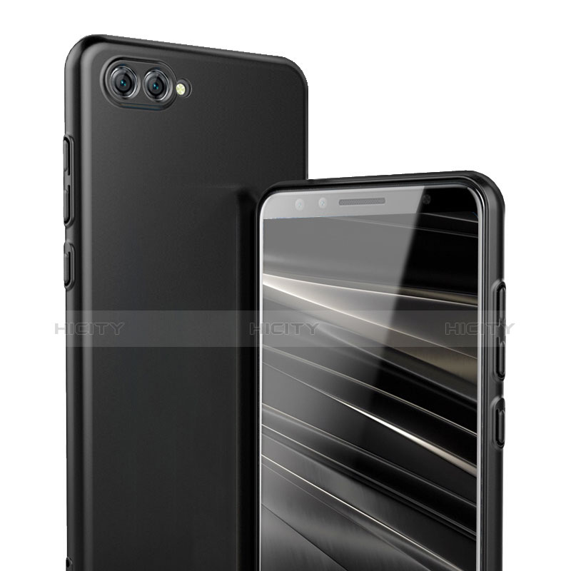 Handyhülle Hülle Kunststoff Schutzhülle Matt M02 für Huawei Nova 2S Schwarz groß