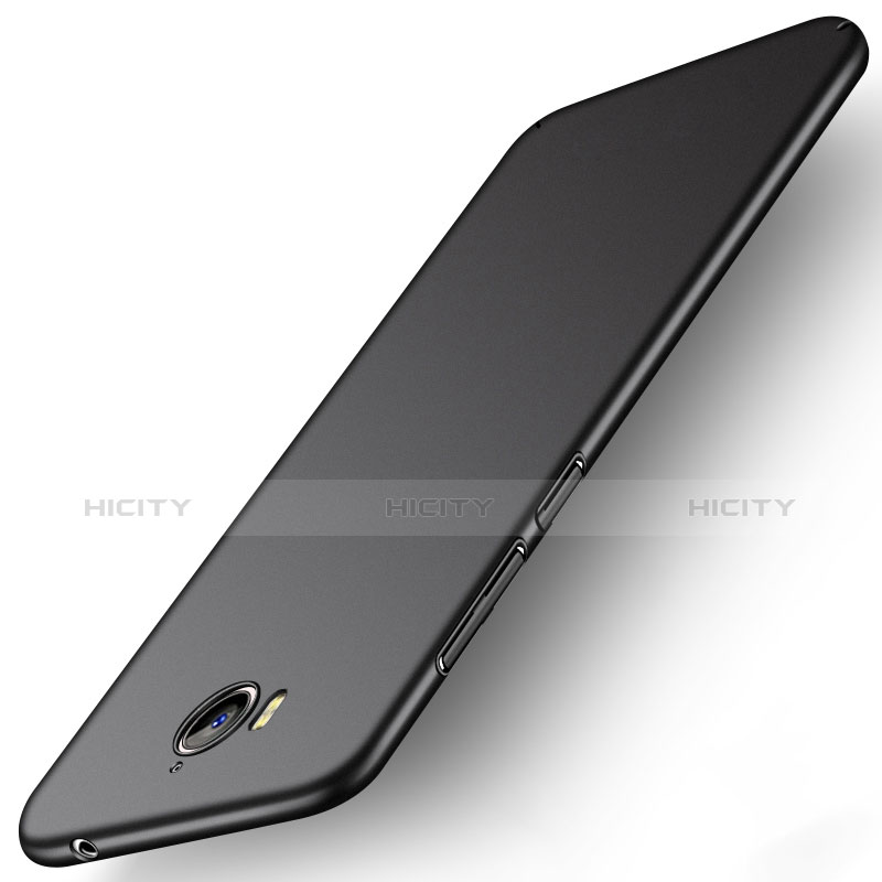 Handyhülle Hülle Kunststoff Schutzhülle Matt M02 für Huawei Y5 III Y5 3 Schwarz groß