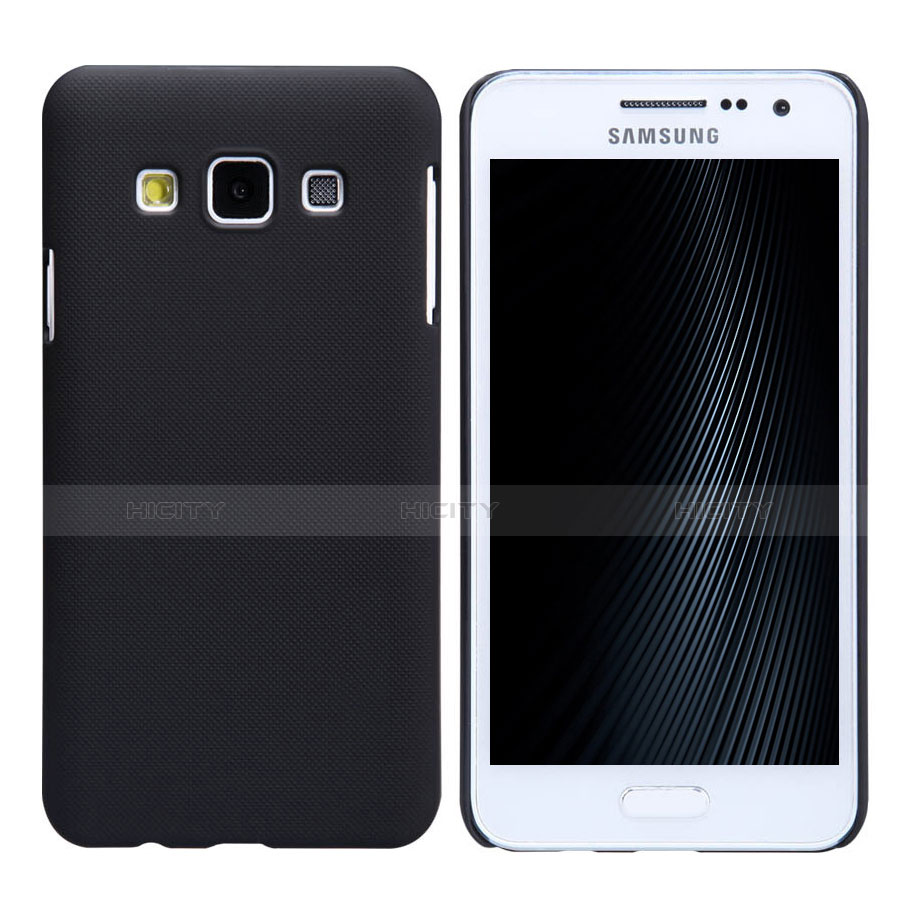 Handyhülle Hülle Kunststoff Schutzhülle Matt M02 für Samsung Galaxy A3 SM-300F Schwarz Plus