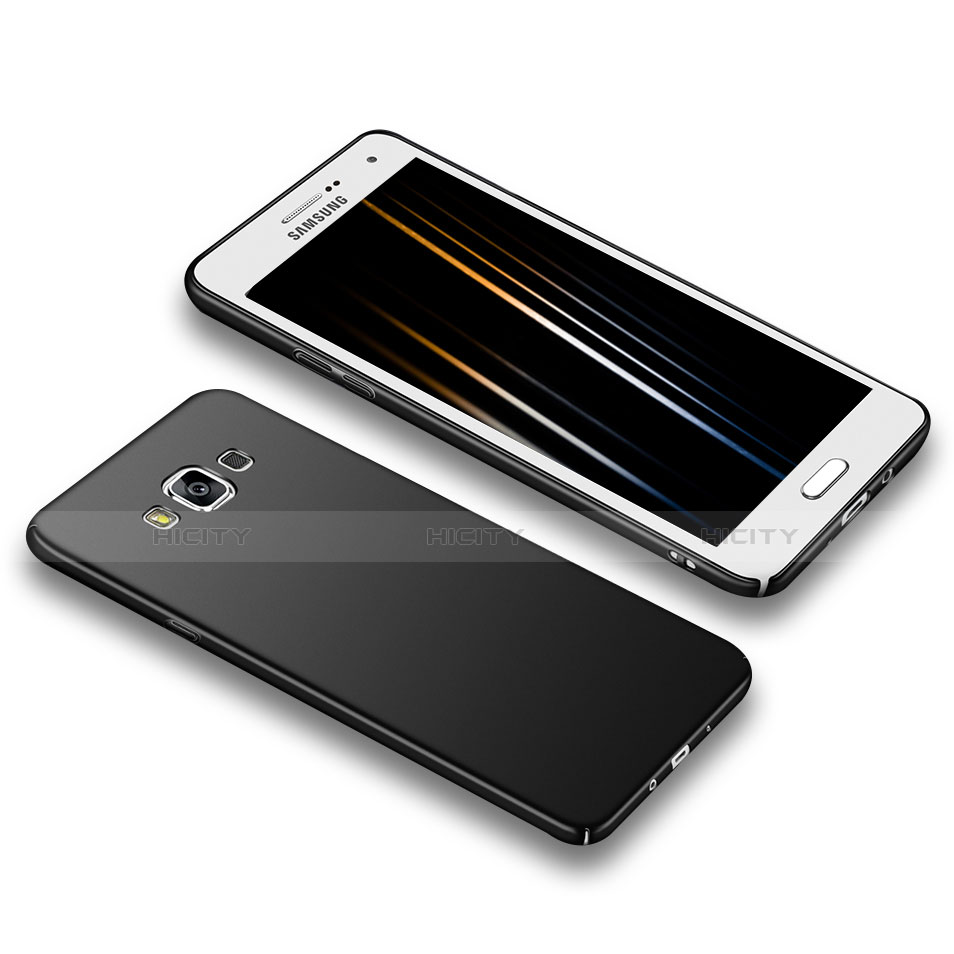 Handyhülle Hülle Kunststoff Schutzhülle Matt M02 für Samsung Galaxy A5 Duos SM-500F Schwarz Plus