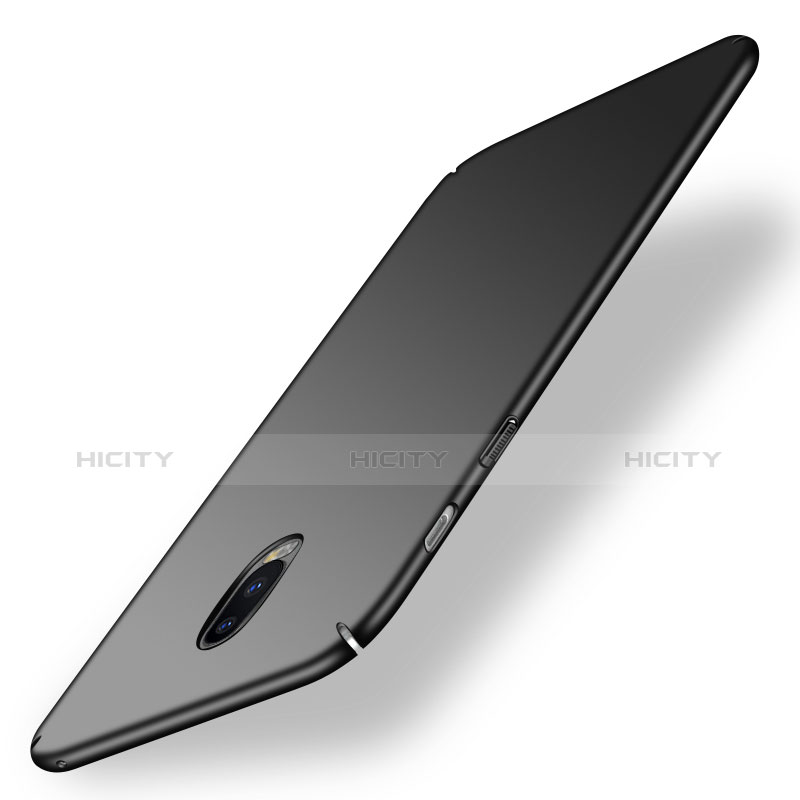 Handyhülle Hülle Kunststoff Schutzhülle Matt M02 für Samsung Galaxy J7 Plus Schwarz groß