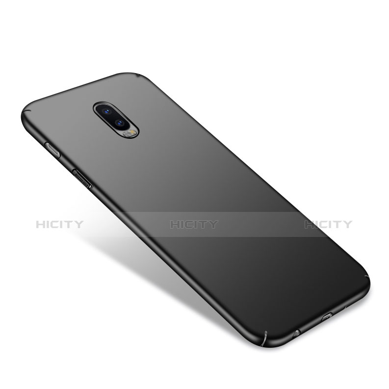 Handyhülle Hülle Kunststoff Schutzhülle Matt M02 für Samsung Galaxy J7 Plus Schwarz groß