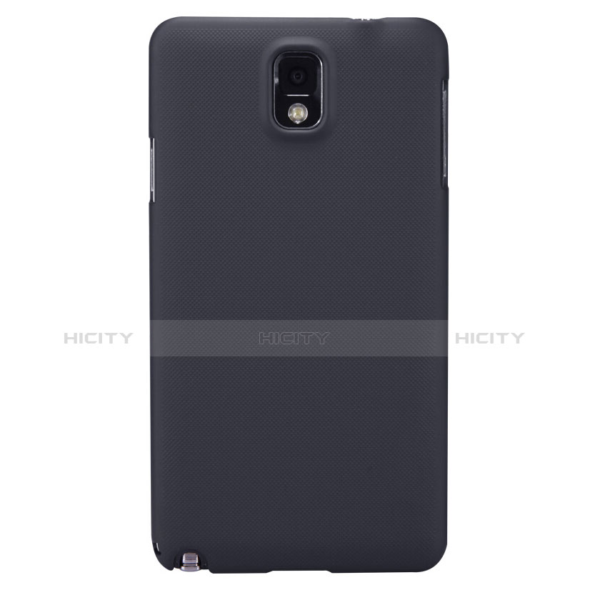 Handyhülle Hülle Kunststoff Schutzhülle Matt M02 für Samsung Galaxy Note 3 N9000 Schwarz