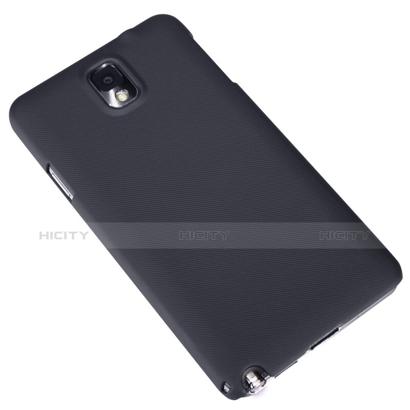Handyhülle Hülle Kunststoff Schutzhülle Matt M02 für Samsung Galaxy Note 3 N9000 Schwarz