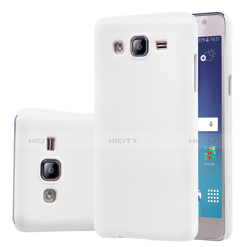 Handyhülle Hülle Kunststoff Schutzhülle Matt M02 für Samsung Galaxy On5 Pro Weiß