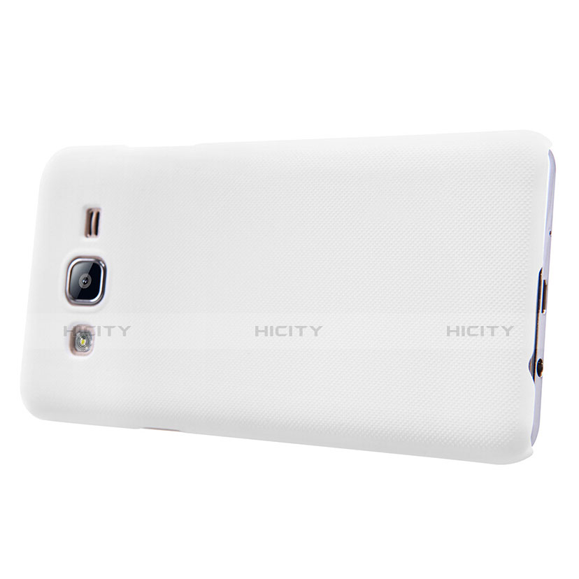 Handyhülle Hülle Kunststoff Schutzhülle Matt M02 für Samsung Galaxy On5 Pro Weiß