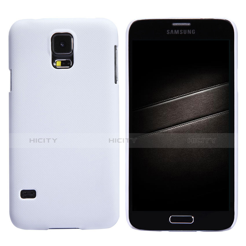 Handyhülle Hülle Kunststoff Schutzhülle Matt M02 für Samsung Galaxy S5 Duos Plus Weiß Plus