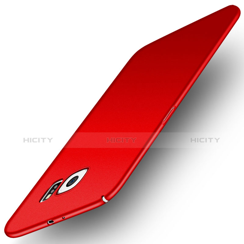 Handyhülle Hülle Kunststoff Schutzhülle Matt M02 für Samsung Galaxy S6 Duos SM-G920F G9200 Rot groß