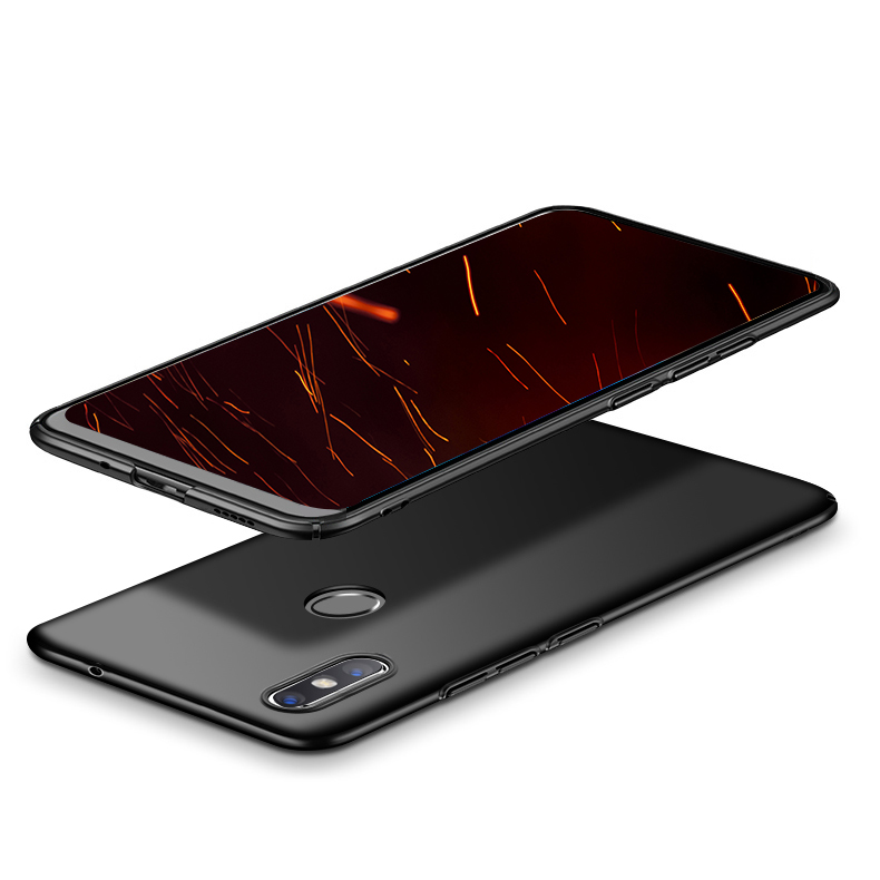 Handyhülle Hülle Kunststoff Schutzhülle Matt M02 für Xiaomi Mi Mix 2S Schwarz Plus