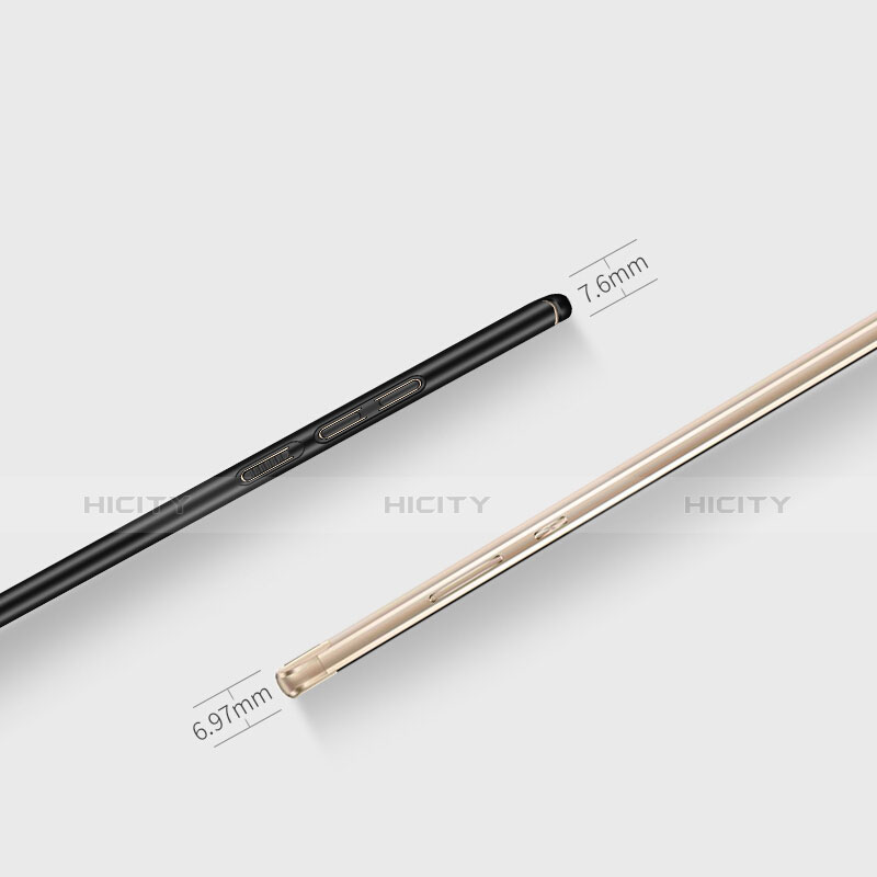 Handyhülle Hülle Kunststoff Schutzhülle Matt M03 für Huawei Honor 8 Pro Schwarz groß
