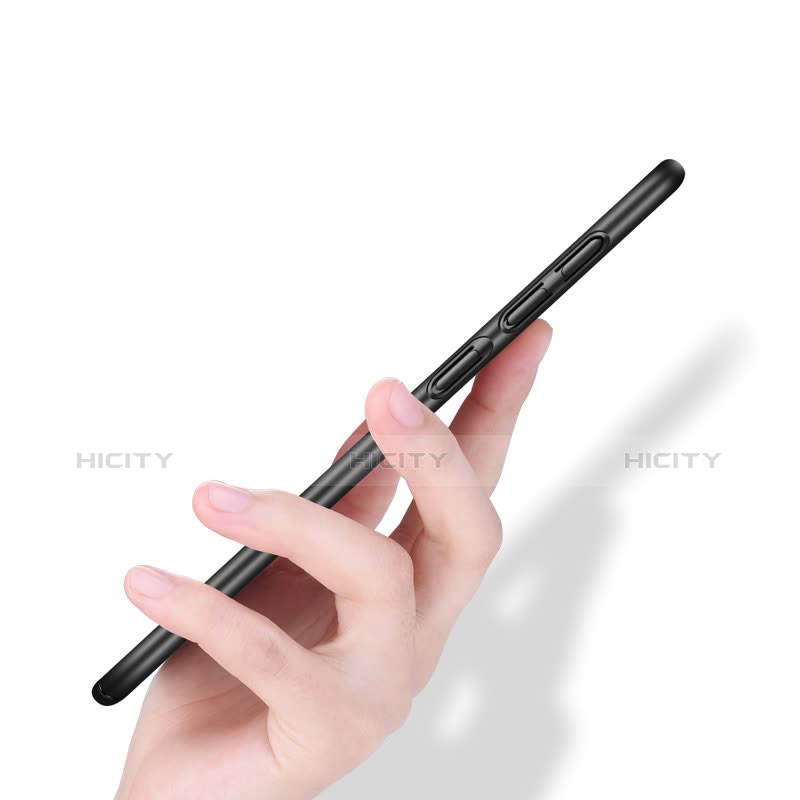 Handyhülle Hülle Kunststoff Schutzhülle Matt M03 für Huawei P20 Pro Schwarz groß