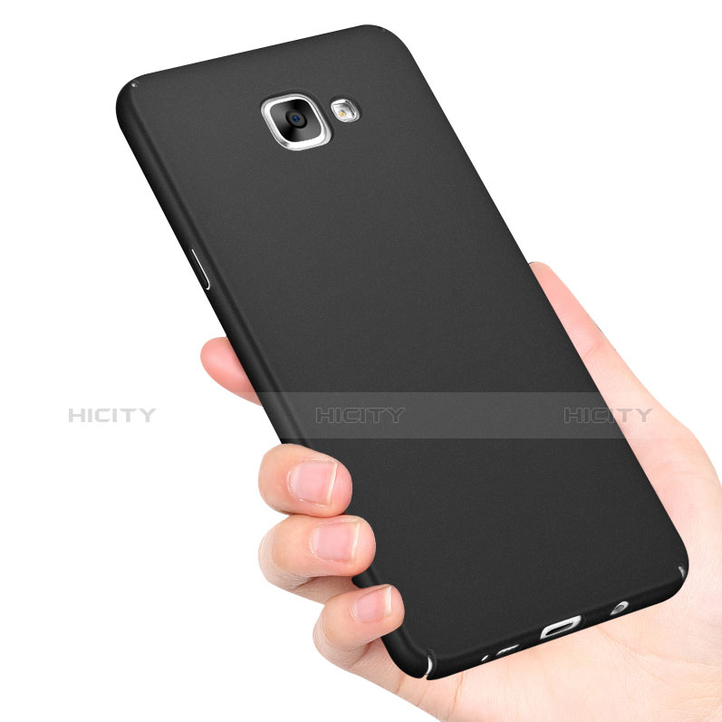 Handyhülle Hülle Kunststoff Schutzhülle Matt M03 für Samsung Galaxy A9 Pro (2016) SM-A9100 Schwarz groß