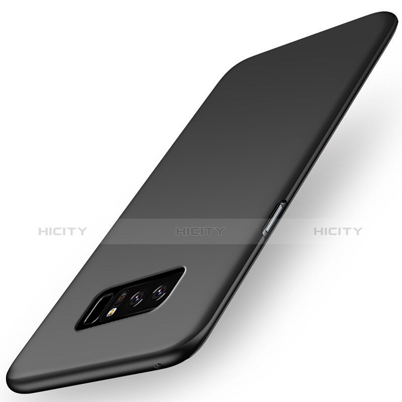 Handyhülle Hülle Kunststoff Schutzhülle Matt M03 für Samsung Galaxy Note 8 Schwarz