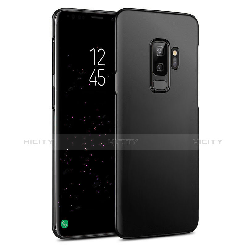 Handyhülle Hülle Kunststoff Schutzhülle Matt M03 für Samsung Galaxy S9 Plus Schwarz groß