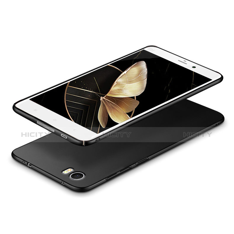 Handyhülle Hülle Kunststoff Schutzhülle Matt M03 für Xiaomi Mi Note Schwarz groß
