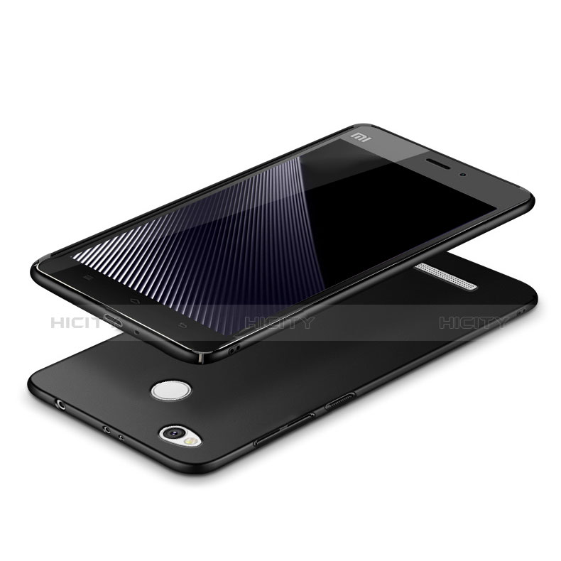 Handyhülle Hülle Kunststoff Schutzhülle Matt M03 für Xiaomi Redmi 3 High Edition Schwarz groß