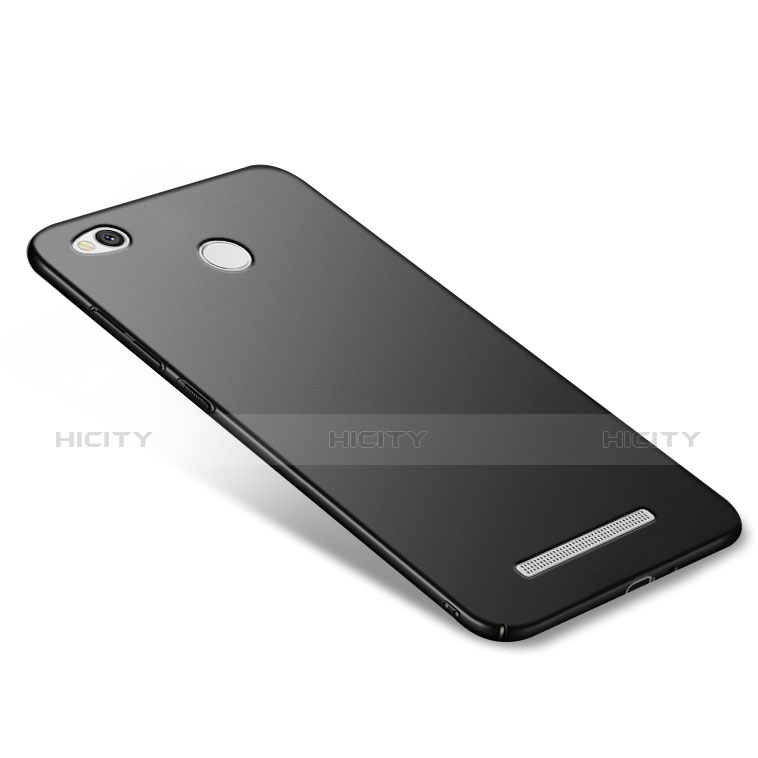 Handyhülle Hülle Kunststoff Schutzhülle Matt M03 für Xiaomi Redmi 3S Schwarz groß