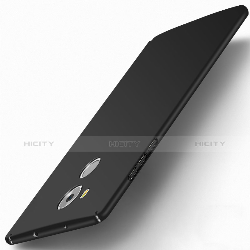 Handyhülle Hülle Kunststoff Schutzhülle Matt M04 für Huawei Mate 7 Schwarz groß