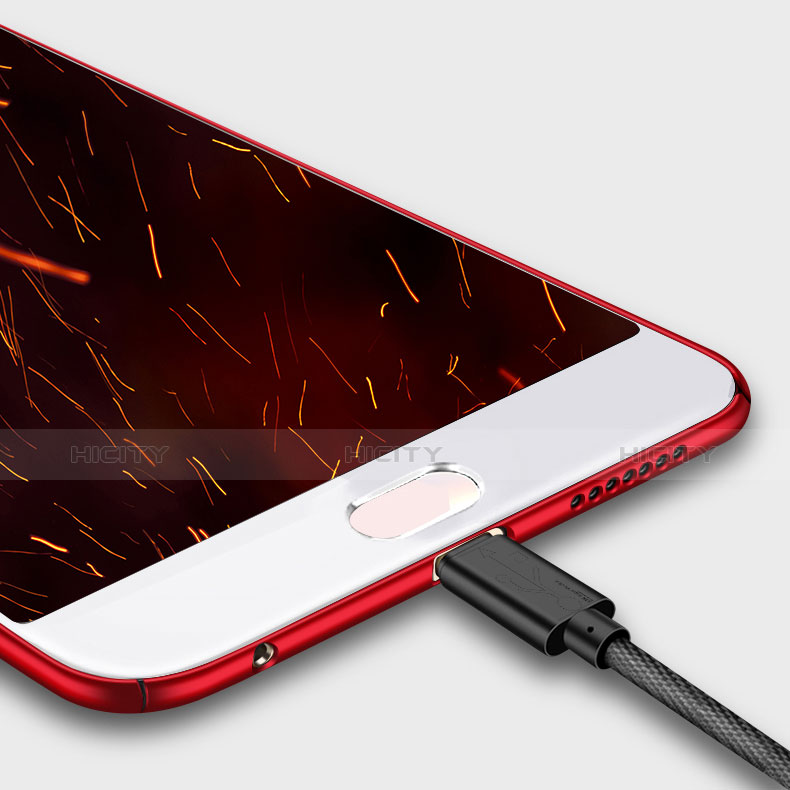 Handyhülle Hülle Kunststoff Schutzhülle Matt M04 für Huawei Nova 2S Rot groß